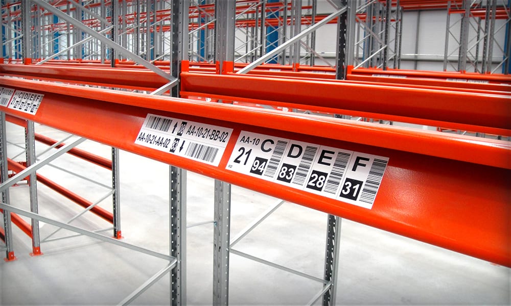 Warehouse Labels for Racking